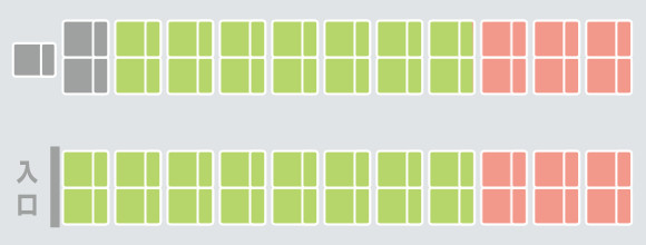 夜行便&nbsp;&nbsp;LimonBus6便/106便&nbsp;&nbsp;4列ワイドシート