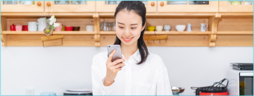 専用アプリの簡単操作で、家事もラクラク。